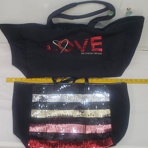 4 Victoria Secret totes bags